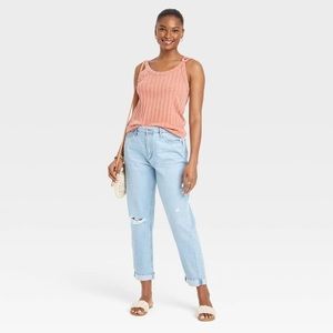Women's Mid-Rise Boyfriend Jeans - Universal Thread™ Light Wash size 00
